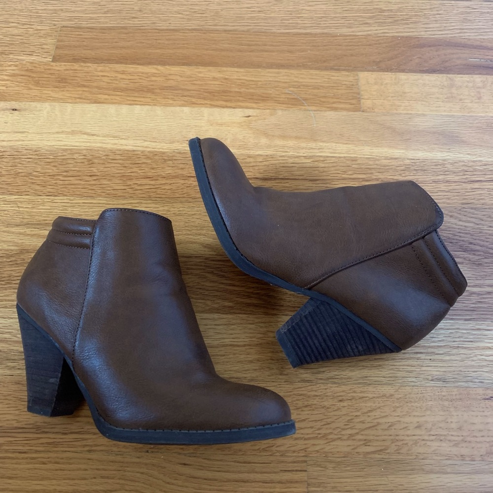 Simple Brown Booties